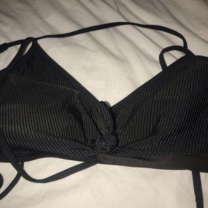 XL NWT LA Hearts Black Bikini Top